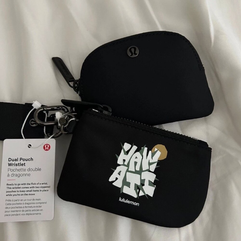 LULULEMON NEW Hawaii Wristlet dual pouch RARE LIMITED